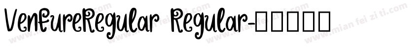 VentureRegular Regular字体转换